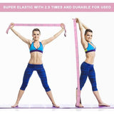 Yogaset, yogaset, stretch riem met 8 lussen, wasbaar, gemakkelijk te dragen en zeer elastische gymnastiekband, ideale stretchband voor warme yoga