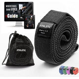 Premium weerstandsbanden/weerstandsbanden met stof [als fitnessband en fitnessbandenset + tas en videocursus], fitnessband bijvoorbeeld als optrekhulp voor dames en heren