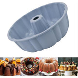 Siliconen cakevorm, tulbandvorm, muffinvormpjes, cupcake-cakevorm, groot, siliconen, perfecte bakvormen voor cake, godengerechten, gelatine, brood, grijs