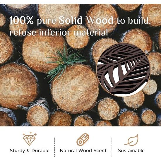 Wanddecoratie slaapkamer mood deco - boho wanddecoratie woonkamer maanfasen wanddecoratie set van 5 hout decoratie bruin