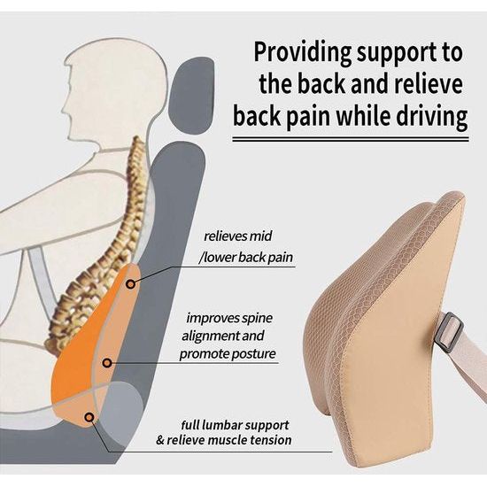Ondersteuning van de onderrug, beige