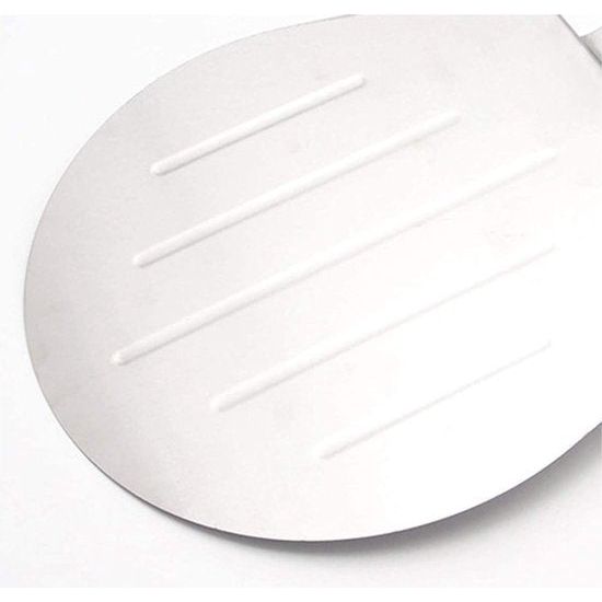 Pizzaschep roestvrij staal, pizzaschep roestvrij staal, pizzaschuiver, pizzaschep voor pizzasteen, taarten, flambee, quiches, pizza's en nog veel meer