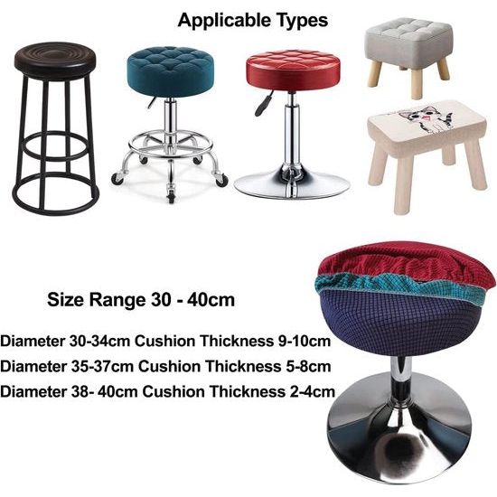 Krukhoes rond 30-40cm Luxe stof, rekbaar, kreukvrij, wasbaar, stofdicht, zacht en duurzaam, transformeert de ontlasting in seconden (2, wit)