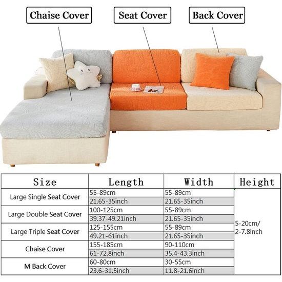 Bankovertrek stretch bankovertrek, universeel, elastisch, antislip, voor sofakussen, L-vormig, chaise longue, meubelbescherming Bankovertrek stretch, universeel, elastisch, antislip, voor sofakussen, L-vormig, chaise longue, meubelbescherming.
