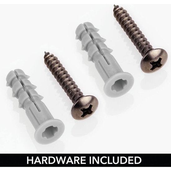 Sieradenhouder voor aan de muur, hangende opslag voor halskettingen, oorbellen, armbanden en andere accessoires, praktische sieradenorganizer van metaal, zwart