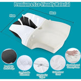 Nekkussen, hoofdkussen, traagschuimkussen, neksteunkussen voor orthopedisch kussen en zijslaapkussen, ergonomisch slaapkussen voor optimale ondersteuning in alle slaaphoudingen