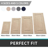 Badkamertapijt, 60 x 90 cm, badmat, antislip, wasbaar, zachte badmat, microvezel, absorberend, badmatten voor badkuip, doucheruimte en badkamer, beige