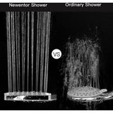 Douchekop, regendouche, grote handdouche, waterbesparende douchekop, hoge druk, douchekop XXL met 6 straalmodi (zonder slang)