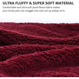 Fleece huisdierdeken pluizig wasbaar Sherpa pluche knuffeldeken hondenbed voor honden puppy's katten, 152 x 127 cm