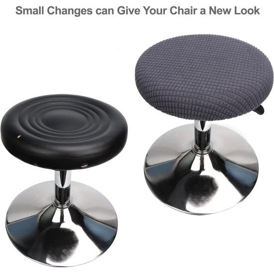 Krukhoes, ronde krukhoes, stretch, kruk, ronde overtrek, beschermer, wasbare ronde draaibare kruk, hoes, grijs, 2 stuks. Krukhoes, ronde krukhoes, stretch, kruk, ronde overtrek, beschermer, wasbare ronde draaibare kruk, hoes, grijs, 2 stuks.