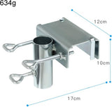 basku parasolvoet, balkonleuning, balkon, parapluklem, parasol, geschikt, standaard, voor tuin, terras, balkon, reling