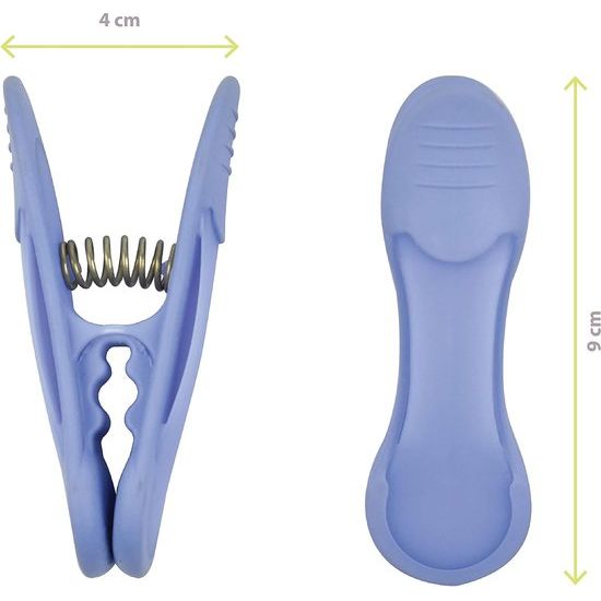 Clips, 18 stuks - , Mauve, Blauw en Groen