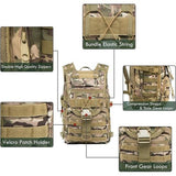 35L militaire tactische rugzak grote waterdichte Molle Bug Out Bag Army 3 Day Assault Pack
