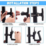 Fietsfleshouder Plastic bidonhouder 360 graden rotatie verstelbare bekerhouder Fiets bidonhouder voor fiets mountainbikes racefiets kinderwagens