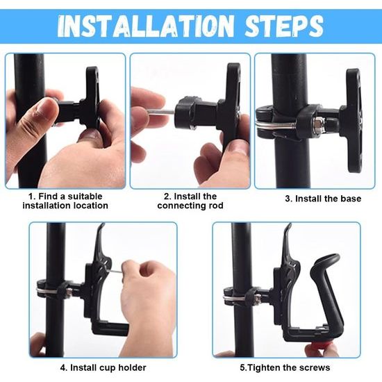 Fietsfleshouder Plastic bidonhouder 360 graden rotatie verstelbare bekerhouder Fiets bidonhouder voor fiets mountainbikes racefiets kinderwagens