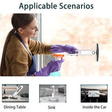 Desktop Reiniging Mini Mop met 3 reservekoppen Draagbare Squeeze Mop Handwasbare Desktop Reiniging Draagbare Opvouwbare Squeeze Mop Spons Mop voor ramen, vloer, muur, auto