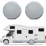 Bandafdekkingen voor campers, 4 stuks, waterdichte RV wielbeschermhoezen, universele wielafdekking voor caravan, aanhanger, camper, auto, vrachtwagen (27-29 inch)