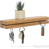 Key rack hout met plank - keyboard met magneet - key holder key organizer wall storage (met magneet)