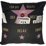 met 3 zakken om zelf te vullen, afmetingen 43 x 43 cm, leuk cadeau voor verjaardag, Moederdag (Beste Mama)