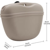 Leckerli-zak van siliconen clip op draagbare trainingscontainer-praktische magneetsluiting en riemclip -BPA-vrij