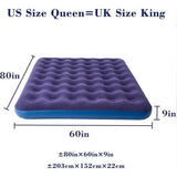 Queen size luchtbed opblaasbaar bed, opblaasbare matras camping slaapmat. Koningin grootte luchtbed, opblaasbaar bed, opblaasbare matras voor kamperen, slaapmat.