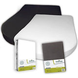 Queensize bed bedset van 2, 1 molleton, 1 hoeslaken antraciet (130-160 cm x 210 cm) voor caravan of caravan Oeko-TEX - 100% katoen