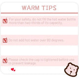 Heetwaterkruikriem, 1 liter warmwaterkruik met zachte taillehoes,