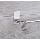 Towel Rail 5 Hooks No Drilling Kitchen Rail Hanging Rail Self-Adhesive Towel Holder Bathroom and Kitchen No Drilling Stainless Steel 40 cm (2)