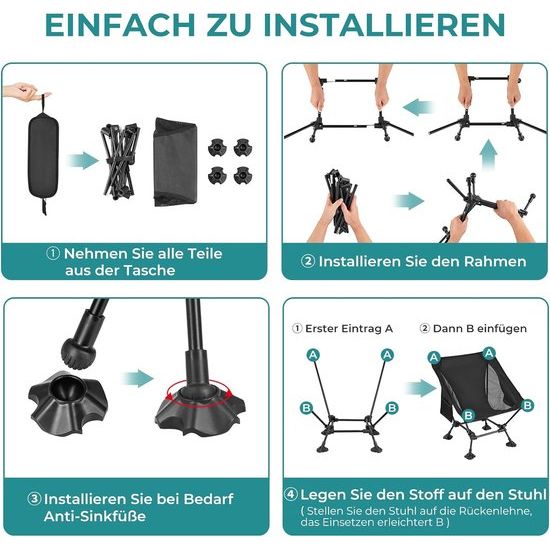 Campingstoel Opvouwbare Camping Stoel Draagbare Campingstoel Vouwstoel Ultralicht