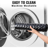 Badmat, antislip, 100 x 40 cm, antislipmat voor badkuip met 300 zuignappen van pvc en rubber, 100% BPA-vrij, machinewasbaar, voor badkuip, badkamervloer (zwart)