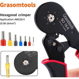 ,Grasomtools SO 16-6 zelfinstellende krimptang en zeskantkrimptang voor 28-5 AWG/0,5-16 mm² adereindhulzen