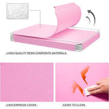 Uitbreidbaar kinderrek kinderkledingkast traprek boekenrek met deuren, diepere vakken dan normaal (45 cm vs. 35 cm), 110 x 47 x 110 cm roze