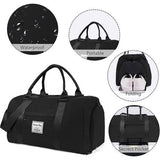 Sporttas, reistas, duffeltas, sportduffel met schoenenvak en nat vak, waterdichte overnachtingstas, reistas, bagagetas voor sport en reizen, voor heren en dames