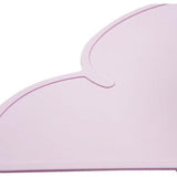 Set van 2 siliconen placemats van voedingskwaliteit voor kinderen, baby's en peuters | BPA-vrij, antislip, lichtgewicht, draagbaar met unieke verhoogde rand (roze grijs)