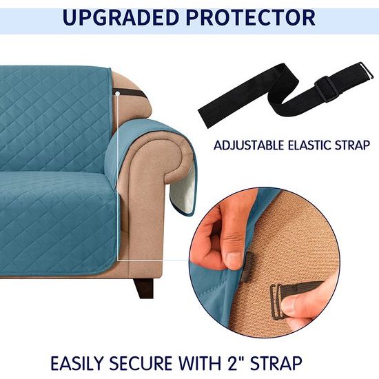 Deurgebaar bankovertrek, om de hoek, voor 1-, 2-, 3-zits, met verstelbare elastieken, zijdelingse opbergtas