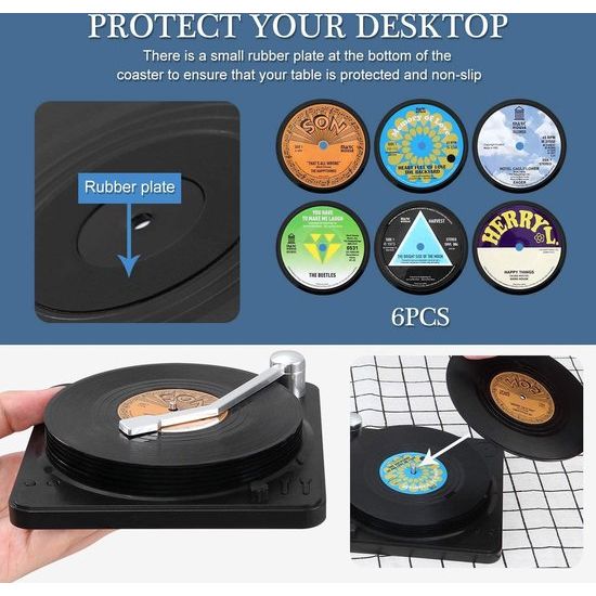 achterkant van de onderzetter is voorzien van antislip rubber,