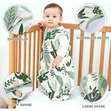 2 stuks slaapzakken baby zomer 100% katoen 0,5 Tog zomerslaapzak ademende babyslaapzak 84 cm voor jongens meisjes pasgeborenen 12-18 maanden