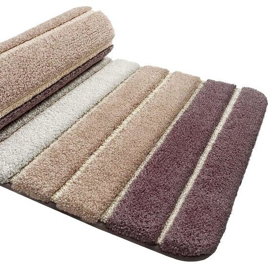 Badkamertapijt, antislip, badmat, 40 x 60 cm, absorberend, zacht, machinewasbaar, voor badkamer, beige