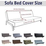 Bankhoes aan de armleuningen, 3-zits, elastisch, anderzijds wasbaar, bankovertrek, schoenen voor Clic Clac, aan de armleuningen, donkerbruin