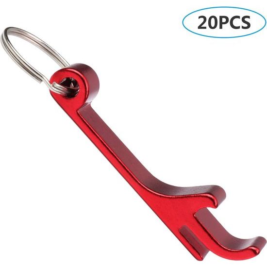 20 Pack Bottle Opener Key Ring Pocket Bottle Opener