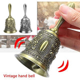 2 stuks klassieke zinklegering restaurantservicebel kersthandbel tafelbel maaltijdbel handbel voor belwaarschuwing diner bij de receptie hotelservice