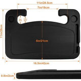 Autostuurbureau, zwarte draagbare stuurwieltafel, multifunctioneel stuurwielbureau, voedselstuurbureau, stuurwielcomputertafel voor de meeste voertuigen stuurwielen, 42 x 28 cm