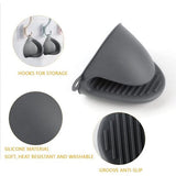 4 x siliconen pannenonderzetters, hittebestendige pannenonderzetters, opvouwbaar met ovenhandschoenen, pannenlap, hittebescherming, hete pannenlap, onderzetter voor potten, hete pannen schalen, zwart