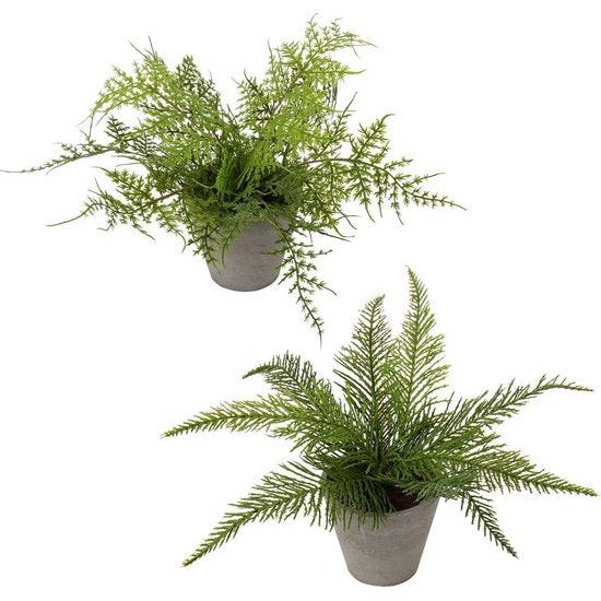 Fake Boston Fern Kunstmatige Potplanten Kamerplant voor Indoor Home Office Veranda Bruiloft Decor Groen