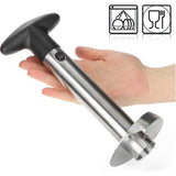 Ananassnijder 3-in-1 - ananasschiller van roestvrij staal, vaatwasmachinebestendig - ananas-ontpitter - ananaskern met scherp lemmet (01 stuks - ananassnijder)