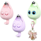 3 stuks oogknipperende kattenhaken, kattenhaken, dierenhaken, zelfklevende sleutelhaken, garderobehaken voor kinderen, mantel, sjaal, muts, handdoek, sleutel (roze, paars, groen)