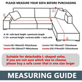 Fluwelen Peninsula bankovertrek, 2-delige bankovertrek links/rechts hoek, Chaise Longue bankovertrek met twee kussenslopen, L-vorm schiereiland bankovertrekken (3-zits + 3-zits, grijs)