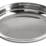 4 x ovale schaal - metalen serveerservies voor mezze of antipasti - schalen als plank - glanzende decoratieve schaal voor het presenteren van fruit en snacks (4 x 26 cm)