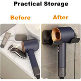 Föhnhouder zonder boren, wandhouder voor haardroger, haardrogerstandaard, houder voor badkamer, geschikt voor de meeste haardrogers