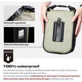 Fietstas, bagagedragertas, waterdicht, fietstas voor bagagedrager, zadeltas 6 l, schoudertas, laptopbagagedrager, professionele fietsaccessoires, groen